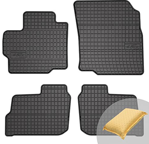 FROGUM EL Toro Gummimatten Ganzjähriges-Set von Autofussmatte Auto Fußmatten für Mitsubishi Space Star ab 2013 | Beständiges Gummi Material | 1,5cm Schutzkante