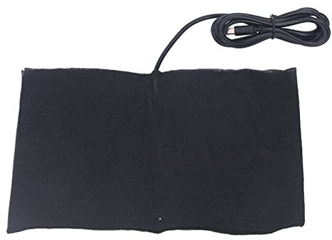 Fafeicy DC5V 60 ℃ USB Elektrisches Heizkissen, 15 X 20 Cm Faltbares Elektrisches Heizkissen aus Kohlefaser, Zum Wärmen der Schultern, Des Nackens und der Taille