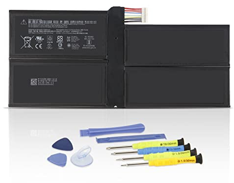 K KYUER G3HTA061H DYNM03 Laptop Akku für Microsoft Surface Pro 7 (Model 1866, 2019) 12.3 Touch Screen 2-in-1 Detachable Tablet PVR-00016 VDV-00015 VDV-00001 VDV-00006 7.57V 43.2Wh 5702mAh with Tools