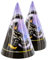 Party Factory `Batman´ 10 Partyhütchen, ca. 10x16cm, bunt, Partyhüte aus Pappe für Kindergeburtstag oder Mottoparty