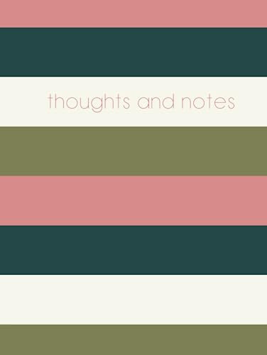 Stylo Et Jolie - Sage and Dusty Rose Striped 8.5 * 11 Notebook