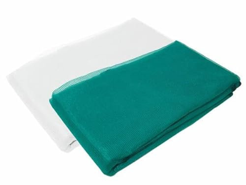 Gerüstschutznetz 3,07 x 20 m grün weiß Gerüstnetz Staubschutznetz Staubnetz Farbe Grün