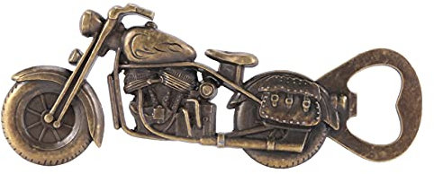 Marclix Apribottiglie di birra in lega di pressofuso artigianale a forma di motocicletta, per uomini e amanti della