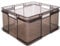keeeper Aufbewahrungswännchen mit Tragegriffen, Euro-Box XXL, Procyclen, 54 l, Bruno, Transparent (Crystal Grey)