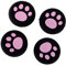 Tiuimk Coque en silicone rose pour manette de jeu PS4 Motif patte de chat