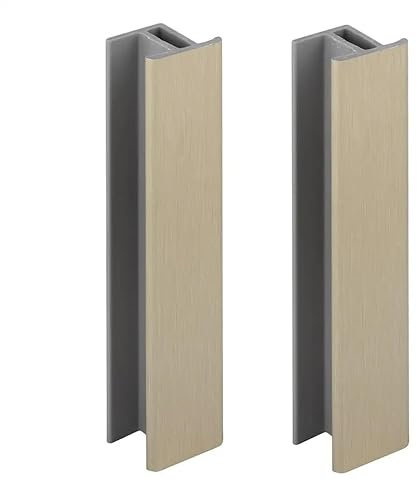 cyclingcolors 2x Verbinder für sockelleiste 100mm farbe Edelstahl silber küche ecke Sockelblende Sockelecke küchensockel innenecken außenecken möbel