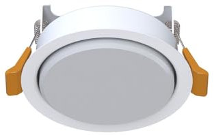 Licht-Erlebnisse Einbaustrahler Metall rund Ø 95 mm Loch: Ø 83 mm Weiß GX53 klein Unterputz Deckenleuchte Spot Deckenlampe Einbau Decke Wohnzimmer Küche Flur