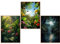 GrowArt - schöne A3 Dschungel Poster ohne Rahmen - Eine einzigartige und originelle Wanddekoration voller Grün, ideal für Naturliebhaber, exotische Landschaften und Pflanzen