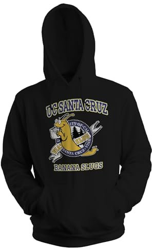 UC 1997 Santa Cruz Banana Slugs Epic Cosplay Replica Pulp Fiction Vincent Vega Unisex Schwarz Kapuzenpullover Hoodie Size 3XL