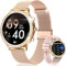 ETELIAR Smartwatch Damen 1.32 Zoll Touchscreen Fitnessuhr Smartwatch Damen mit Telefonfunktion Menstruationszyklus Schlafmonitor Pulsuhr SpO2 Blutdruckmessung Schrittzähler für Android/iOS