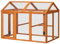PawHut Freilaufgehege Hühnerstall aus Holz Hühnerstall Auslauf 140 x 88,5 x 106 cm - orange