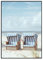 Dekomundo Strandkörbe Ostsee Poster, 50x70 cm zum Einrahmen moderne Wanddekoration für Wohnzimmer, Schlafzimmer und Büro
