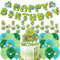 OZXVXZO 32 Stück Schildkröte Deko Geburtstag Meerestiere Geburtstagsdeko Set, Luftballons Geburtstag Für Kinder, Happy Birthday Banner, Cupcake Topper, Cake Topper, Geburtstag Party Zubehör