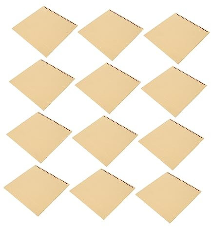 Lurrose 12 Stück Leere Tischkalenderbasis Tischkalender Farbige Kalenderbasis 2022 Jahreskalender Taschenkalender Tagesordnung DIY Basis