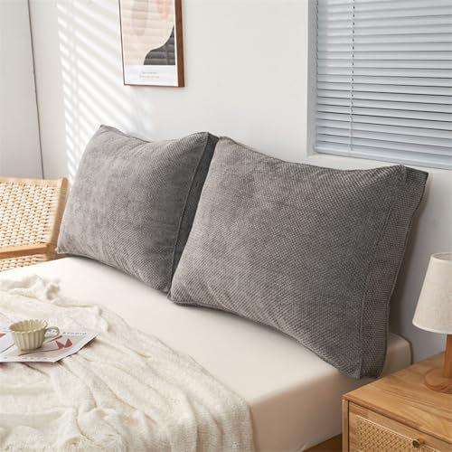 Cuscini Schienale Letto E Divano Cuscino Testiera Letto Singolo/Matrimoniale Removibile Cuscino da Parete Supporto Lombare Cuscino Schienale Cuscino per Testiera Divano(B,80x50/31x19in(1pc))