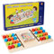 Euyehn Holz-Farbanpassungsspiel, Feinmotorik-Aktivität - Holzperlen-Farbsortier-Brettspiel,Interaktives Lernspielzeug, Schiebeblock-Puzzle-Lernspiel für Zuhause, Schule