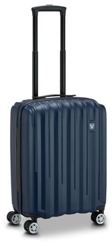 RONCATO Element 2.0 Valigia Trolley Cabina dimensioni 55x40x20 cm, espandibile con zip e con sistema di chiusura TSA - Blu Notte