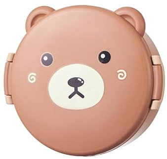 Lonchera con compartimentos, contenedor de comida con tapas, caja bento portátil para niños y escuela