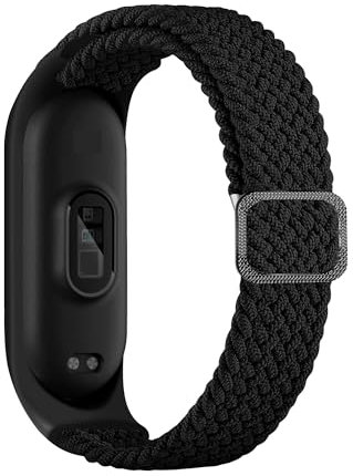 Panda Bobo Stretchy Nylon Wrist Strap For Reflex Active Series 1 Smart Watch Strap Band Replacement (Black)