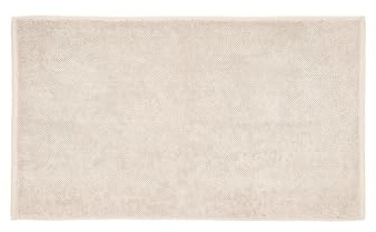 blomus Badematte -KAAVU- | Duschvorleger aus 100% Baumwolle | Farbe Moonbeam Beige| 50L x 80B cm | Badteppich für Dusche, Badewannen, WC Deko | Maschinenwaschbar