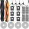 22 accesorios para robot aspirador Dreame X50 Ultra Complete / L40s Pro Ultra / L50 Pro Ultra con 2 cepillos principales, 4 toallitas, 4 filtros, 6 bolsas para el polvo, 4 cepillos laterales, 1