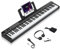 LALAHO 88 Key Keyboard Piano with Bluetooth MIDI, 3 Teaching & Dual Keyboard Mode, 1000 Rhythms & Tones, 150 Demos, Digital Piano with Headphones, Microphone, Pedal, Key Sticker for Beginner