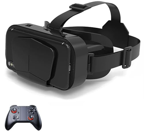 VR Brille, Virtual Reality Headset, 3D Handy Brille 110° FOV HD Anti-Blau Linsen, 3D VR Glasses, Unterstützt 4,7–7,2 Zoll Smartphones, Kinder und Familie(C)