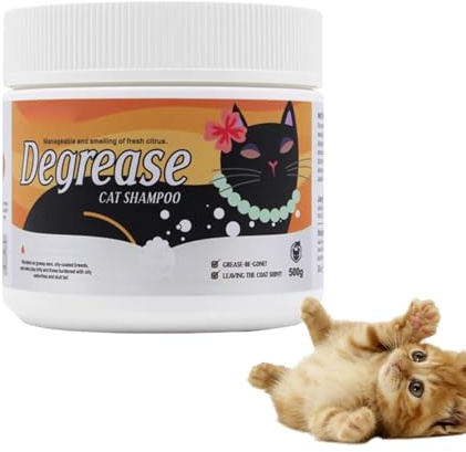Haarlose Katzen Shampoo,Entfettende Creme Für Katzen | 500G Feuchtigkeitsspendende Cremeseife Für Katzenbabys, Tägliche Pflege Für Schwarzes, Schwanz & Ohren, Badehygiene