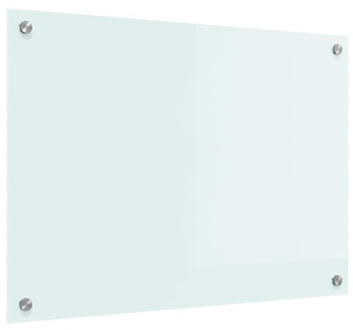 vidaXL Küchenrückwand Milch 70 x 50 cm Gehärtetes Glas