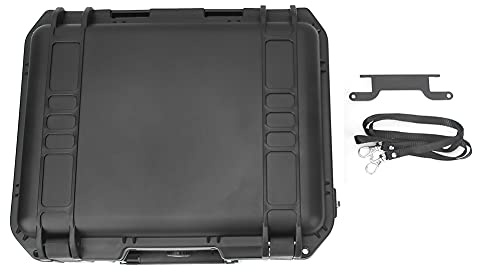ROHMRHIE Waterproof Storage Bag Portable CASE Hanging Strap MINI Drone Heavy Duty Waterproof Strong Protective Box Gadgets Storage Black RED Lining (Black Liner)