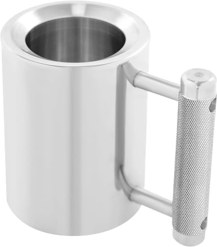 Heavy Stainless Steel Mug - 8kg Weighted Fitness Water Cup, 300ml Gym Dumbbell For Workout & Sports, Durable & Stylish Design For Strength Training