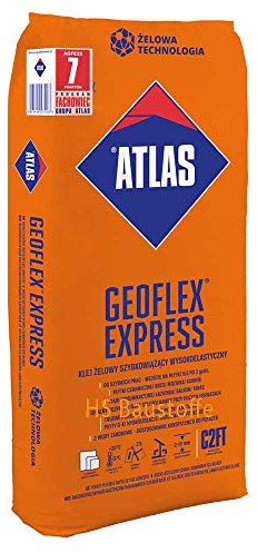 ATLAS Geoflex Express Flexkleber C2FT Schnellbindend 25 kg | Nach 2 Std. begehbar, Fliesenkleber, Schnellbindend C2FT, 25 kg Gebinde