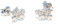 Loveyourdiamonds Traktor Ohrstecker aus echtem 925 Silber, Bulldog Ohrringe