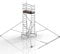 ALTEC Rollfix® 1.0 500 | 5m AH | Rollen (Ø125mm) | Standardtraverse | Dreieckausleger | Made in Germany | TÜV | belastbar 200kg/m² | Alu | Norm - DIN EN 1004-1 | Baugerüst | Fahrgerüst