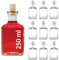 Casavetro Bottigliette Vetro Con Tappo Sughero - 250 ml - Bottiglia Vuota in Vetro per Vino, Liquore, Acqua, Succo di Frutta, Conserve, Latte, Olio, Birra, Vino, Estratti, Amari (10 x 250 ml)