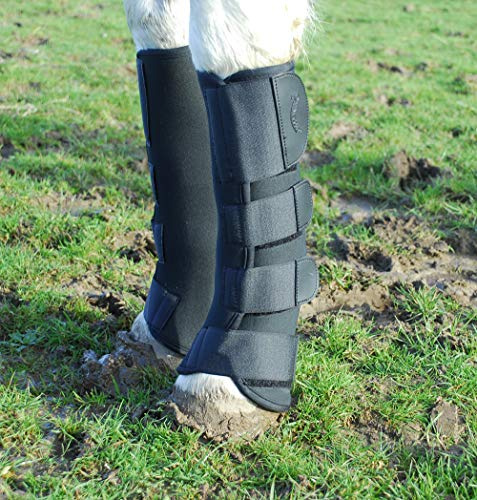Rhinegold 30 DE Atmungsaktive Neopren-Turnout-Stiefel-cob-schwarz Boots