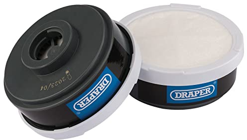 Draper 03030 Spare A1P2 Filters (2) for Combined Vapour and Dust Respirator 03030