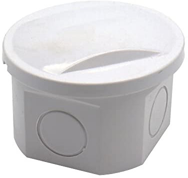 Top-Vigor ABS-Gehäuse Abzweigbox, elektrisches Projekt-Gehäuse, wasserdicht, Acrylnitril-Butadien-Styrol, Weiß, Einschrauben, IP55 Stecker Abzweigkasten