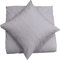 Mixibaby Kissenbezug 40X40 2er Set Dekokissen Kissenhülle Kissen Bezug 100% Baumwolle, Farbe:Silber
