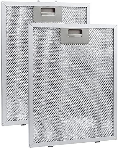 Nordun Filtro de Grasa Universal para Campana Extractora de Cocina -Respiradero Filtro Metálico cocina Cooke & Lewis (Plata, 320 x 260 mm)