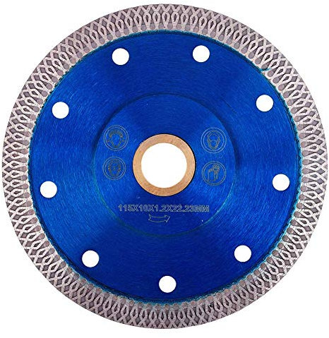 GoYonder 4.5” Diamond Tile Blade for angle grinder, Super Thin Diamond saw blade Grinder blades for Wet Dry Cutting, Diamond Blade for Cutting (Blue, 4.5-blue)