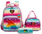 HTgroce Schulranzen Mädchen für Mädchen Pop it Rucksack Schulranzen Mädchen Set 3 in 1 mit Lunch Bag und Mäppchen Pop Fidget Bag.