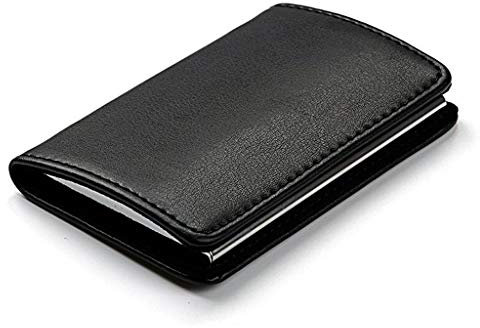 Porte-Cartes de Visite Porte-Cartes de Visite Professionnelle Porte-Cartes de Luxe en Cuir PU, Porte-Cartes de Visite Portable Porte-Cartes d'identité de Carte de crédit