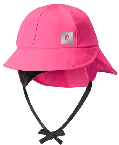 Reima - Cappello da pioggia Rainy per bambini: cappello impermeabile per bambini con paraorecchie, protezione per il collo, cuciture saldate, dettagli riflettenti, lavabile in lavatrice, rosa