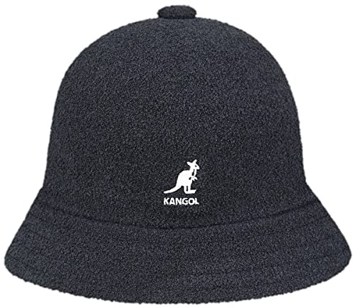 Kangol Bermuda Casual Stoffhut Sommerhut Glockenhut Damen/Herren - Strandhut Unisex Reisehut Frühling-Sommer Sommer - S (54-55 cm) dunkelgrau