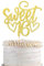 1 Stück Glitzernder Sweet Teenager 16 Cake Topper Süßes 16 Kuchendekoration Happy 16th Birthday Tortendeko Geburtstag Teenager Geburtstag Party Prost bis 16 Jahre Party Kuchen Dekoendeko Gold