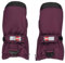 Kabooki Unisex LWARIPO 703-MITTENS W/MEM. Fäustlinge, Bordeaux, Regular, 80 (12-18 mth)