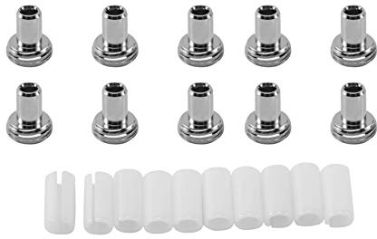 Lobamop 10 Pezzi Ceramica Tubi Colline e 10 Pezzi Metallo Testa Connettori Adattatori per Fibra Ottica Guasti Visivi Locator