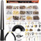 Tanstic 1465Pcs Jewelry Making Supplies Kit, Jewelry Making Kit with Ring Sizing Mandrel Measuring Tool, Jewelry Pliers, Jump Rings Jewelry Findings Supplies for Jewelry Repair and Beading