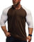 Herren Muskeln Raglan schneiden T-Shirts mit 3/4 Hülse Fitness Trainiert T-Shirt Kaffee-Weiß S